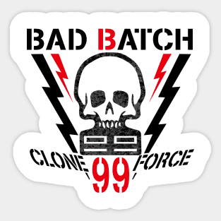 Bad Batch Skull Logo Sticker